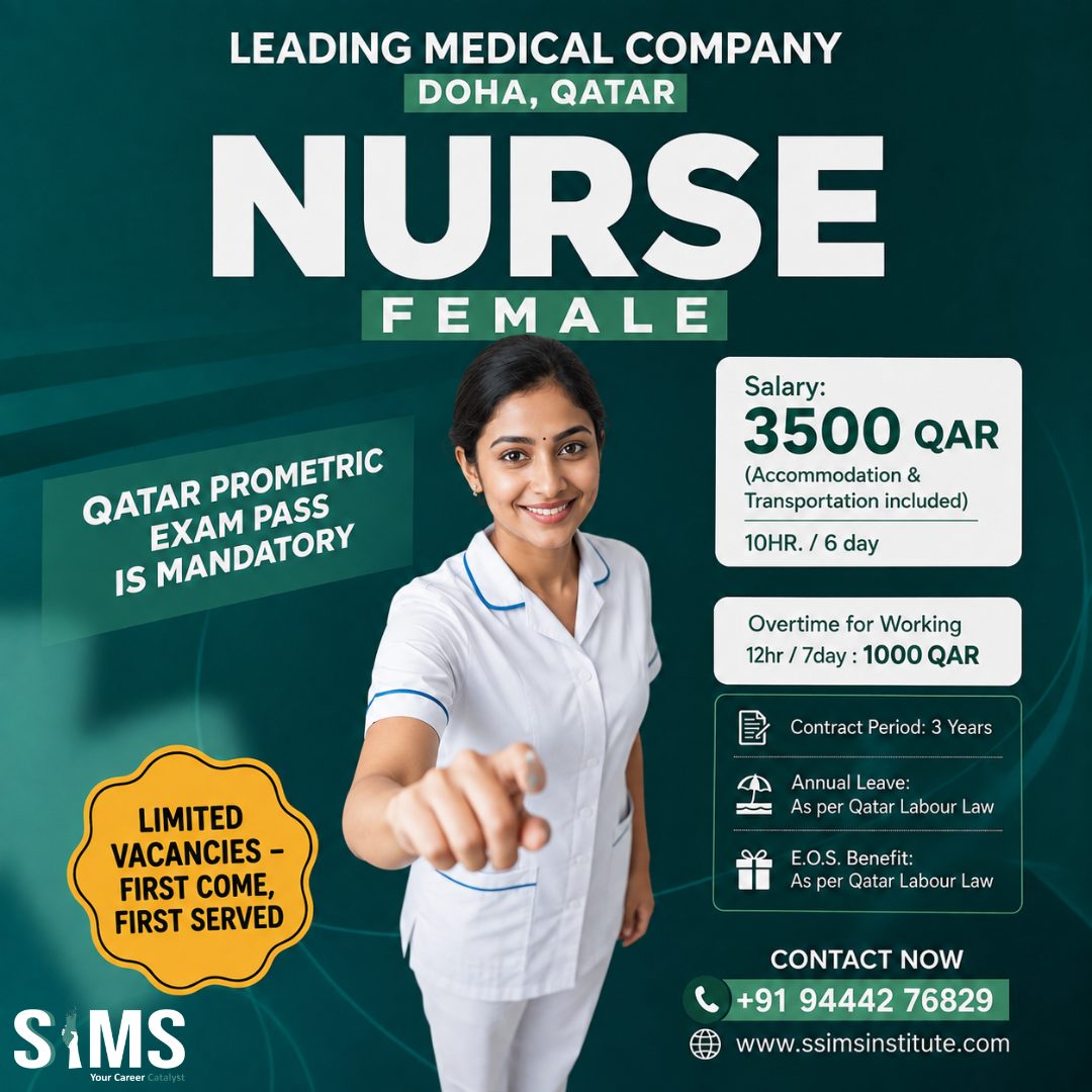 Female Nurse - Urgent Requirement in Qatar — job poster